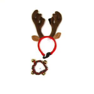 Collar Combo Antler/Bell LG by Outward Hound