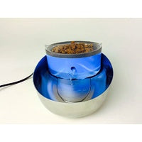 Load image into Gallery viewer, Pioneer Pet Stainless Steel and Plastic Water Food Bowl Drinking Fountain
