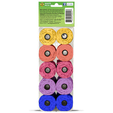 Load image into Gallery viewer, Bags on Board Rainbow Refill Pack of 8 rolls/140 bags
