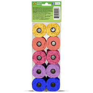 Bags on Board Rainbow Refill Pack of 8 rolls/140 bags