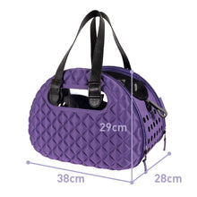 Load image into Gallery viewer, Diamond Deluxe Pet Carrier - Purple by Ibiyaya
