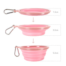 Load image into Gallery viewer, Quick Bite Collapsible Travel Pet Bowl Â€“ Pink by Ibiyaya
