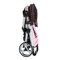 Load image into Gallery viewer, Ibiyaya Collapsible Elegant Retro Pet Stroller - Brown/Pink
