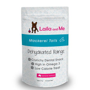 Dehydrated Australian Mackeral Tails Cat & Dog Treats 80g