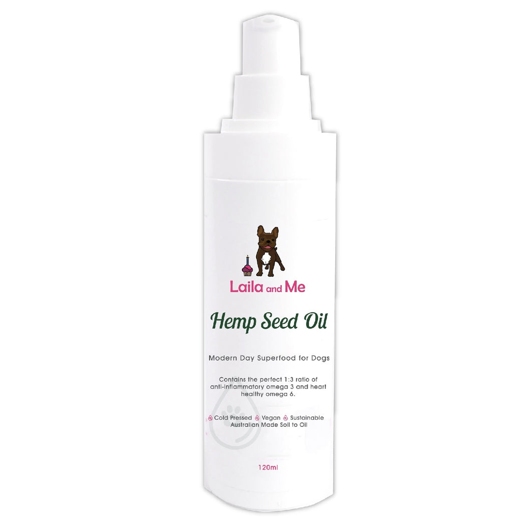 100% Australian Natural hemp Seed Oil for Cats & Dogs 120mL