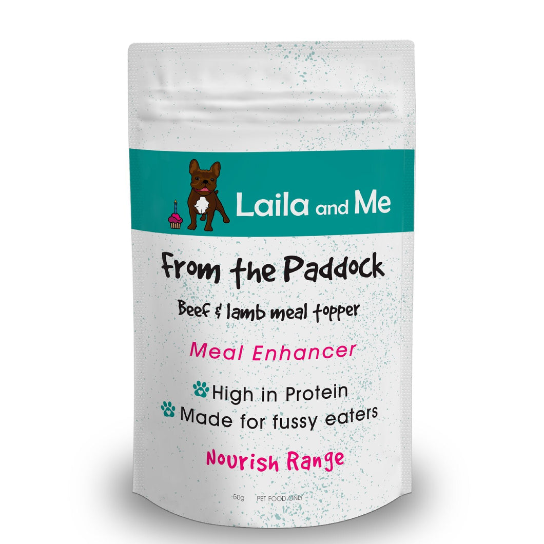 From the Paddock Beef & Lamb Powder Meal Enhancer for Cats & Dogs 50g
