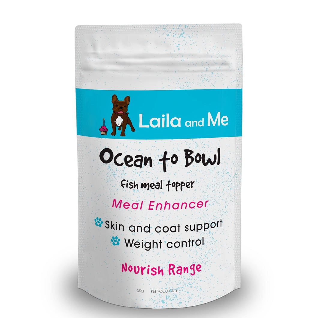 Ocean to Bowl 100% Fish Powder Meal Enhancer for Cats & Dogs 50g