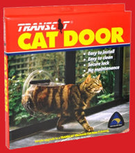 Load image into Gallery viewer, Transcat Clear Cat Door 4-Way Locking Door - 180mm Flap Width
