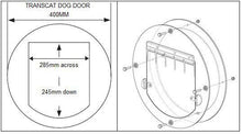Load image into Gallery viewer, Transcat Pet Door for Cats &amp; Dogs - Large Door for Glass

