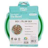 Cat fun feeder wave Slow Food Bowl Mint XS